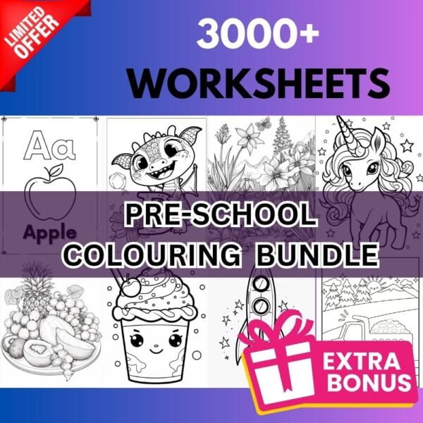 3000+ Fun & Educational Colouring Pages for Kids - The Ultimate Colouring Collection (Digital Files) - Image 4