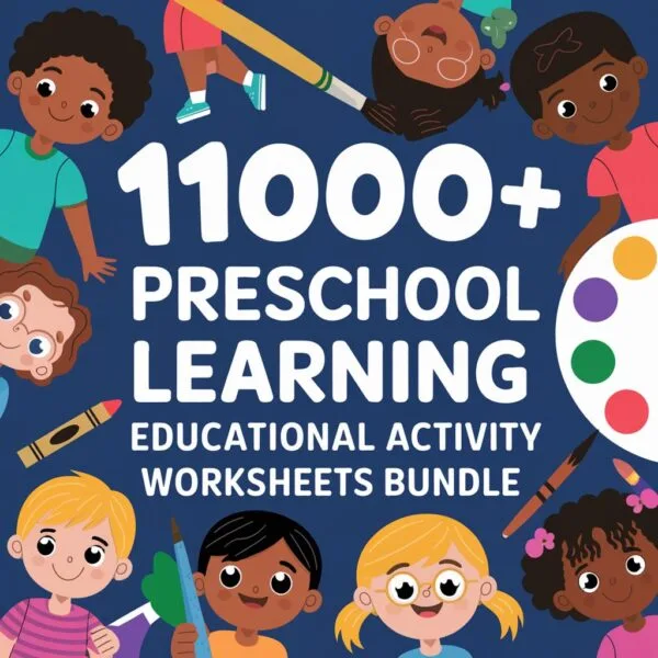 11000+ Kids Preschool Learning Educational Activity Worksheets Bundle ...