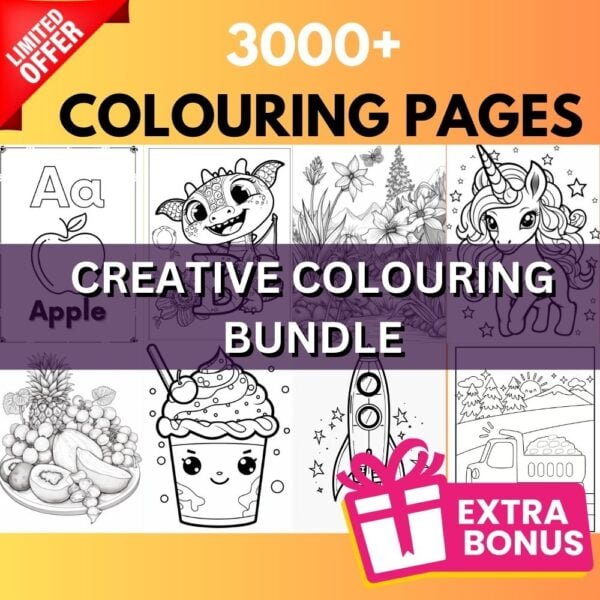 3000+ Fun & Educational Colouring Pages for Kids - The Ultimate Colouring Collection (Digital Files) - Image 2