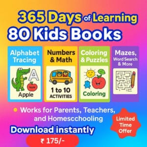 365 Days of Screen-Free Learning | 80-in-1 Kids Early Learning Books Mega Bundle | Instant Download