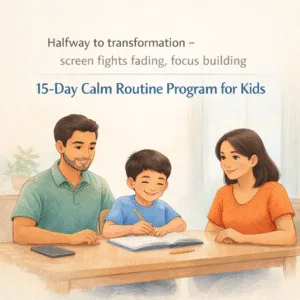 Screen Time to Study Routine Challenge: Weeks 1–2 Complete (Days 1–15) (Digital Files)