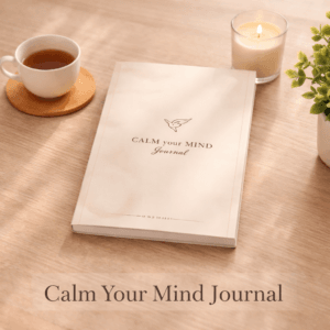 Calm Your Mind Journal – Mental Wellness & Stress Relief Workbook (Printable PDF) (Digital Files)