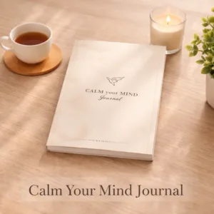 Calm Your Mind Journal – Mental Wellness & Stress Relief Workbook (Printable PDF) (Digital Files)